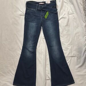 SO Blue Flare Wide Leg Jeans